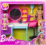 Mattel Papusa Barbie HKV00 - Papusa si salon de coafura (HKV00) Papusa Barbie