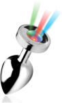 XR Brands Booty Sparks - dop anal luminos - mare - argintiu (848518034328)