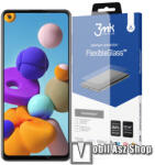3mk Protection FLEXIBLE GLASS előlap védő rugalmas edzett üveg - 1db, ultravékony, 0.3mm, 7H, 2.5D, A kijelző sík részét védi! - SAMSUNG Galaxy A21s (SM-A217F/DS)
