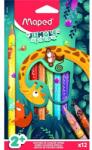 Maped Jungle Fever VASTAG háromszögletű színesceruza készlet - 12 színű (CW-863700)