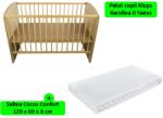 Klups Patut fara sertar KLUPS Karolina II Natur + Saltea 8 MyKids Confort II