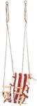 Strend Pro Hinta LEQ FUMIKO, 36 x 24 x 45 cm, gyerek hinta, szövet/fa, piros (802300)