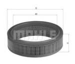 MAHLE Filtru aer MAHLE ORIGINAL LX 158 (LX 158)