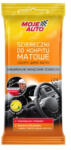 MOJE AUTO Set 24 de servetele curatat bordul, efect mat, aroma lamaie Moje Auto (19-068) - autobob
