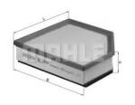 MAHLE Filtru aer MAHLE ORIGINAL LX 1593 2 (LX 1593/2)