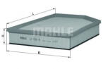 MAHLE Filtru aer MAHLE ORIGINAL LX 1591 9 (LX 1591/9)