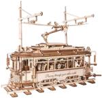 Robotime Дървен 3D пъзел Robo Time от 374 части - Трамвай (LK801)