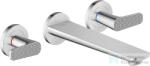 Hansgrohe AXOR CITTERIO C falsík alatti kádtöltő csaptelep rombuszmetszéses fogantyúval, zuhany csatlakozó és alaptest nélkül, króm 49483000 (49483000)