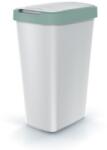 Prosperplast Szemeteskosár színes tetővel, 45 l, zöld / szürke