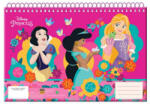 Hercegnők Disney Hercegnők Spring A/4 spirál vázlatfüzet, 30 lapos