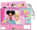 Barbie Happy Thoughts A/4 spirál vázlatfüzet 40 lapos matricával