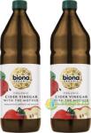 BIONA Pachet Otet din Cidru de Mere Nefiltrat Ecologic/Bio 750ml+750ml