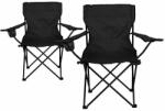 divero Set de camping - 2x scaune pliabile cu suport (ZGC34381_SL2)