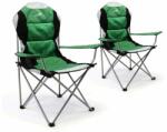 divero Deluxe Scaun pliabil de camping, verde, 2 bucăți (ZGC34325_SL2)