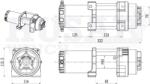 Husar Winch Troliu ATV 4500lbs (2041kg) 12v Cablu de Oțel 14.5m Husar Winch