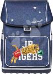 Jeune Premier Ghiozdan școlar mare Ergomaxx Boxing Tiger Navy Mélange Jeune Premier design erognomic de lux 39*26 cm (JPERX24224)