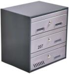  Moduláris Postaláda Tömb - 3 Rekeszes - Antracit