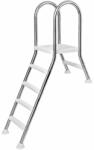  Kétágú rozsdamentes létra 1 + 4 fokos, 1.2 m magasságig (AS-118003) - medenceorias