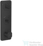 Hansgrohe AXOR CITTERIO C termosztátos falsík alatti kád /zuhany csaptelep rombuszmetszéses fogantyúval, matt fekete 49701670 (49701670)