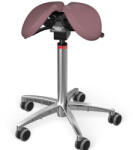 Salli MultiAdjuster nyeregszék Kárpit színe: Szintetikus bőr - régi rózsaszín #9532, Szerkezet: króm + standard bázis, Testmagasság: Magas (L) - 165 cm-től