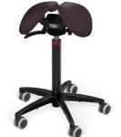 Salli Swing nyeregszék Kárpit színe: Szintetikus bőr - acélszürke #6798, Szerkezet: fekete + standard bázis, Testmagasság: Közepes (M) - 170 cm-ig