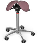 Salli Twin nyeregszék Kárpit színe: Szintetikus bőr - régi rózsaszín #9532, Szerkezet: króm + standard bázis, Testmagasság: Közepes (M) - 180 cm-ig