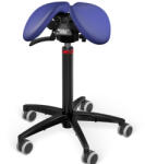 Salli SwingFit nyeregszék Kárpit színe: Bőr - sötétkék #77158, Szerkezet: fekete + standard bázis, Testmagasság: Alacsony (S) - 150 cm-ig
