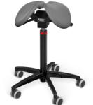 Salli Twin nyeregszék Kárpit színe: Bőr - sötétszürke #71017, Szerkezet: fekete + standard bázis, Testmagasság: Magas (L) - 170 cm-től