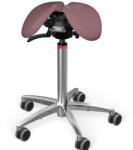 Salli SwingFit nyeregszék Kárpit színe: Szintetikus bőr - régi rózsaszín #9532, Szerkezet: króm + standard bázis, Testmagasság: Magas (L) - 165 cm-től