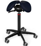 Salli Swing nyeregszék Kárpit színe: Szintetikus bőr - éjkék #7609, Szerkezet: fekete + standard bázis, Testmagasság: Alacsony (S) - 150 cm-ig