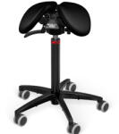 Salli SwingFit nyeregszék Kárpit színe: Bőr - fekete #99999, Szerkezet: fekete + standard bázis, Testmagasság: Magas (L) - 170 cm-től