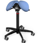 Salli MultiAdjuster nyeregszék Kárpit színe: Bőr - farmerkék #77237, Szerkezet: fekete + standard bázis, Testmagasság: Közepes (M) - 170 cm-ig