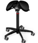 Salli MultiAdjuster nyeregszék Kárpit színe: Bőr - fekete #99999, Szerkezet: fekete + standard bázis, Testmagasság: Közepes (M) - 180 cm-ig
