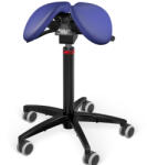 Salli MultiAdjuster nyeregszék Kárpit színe: Bőr - sötétkék #77158, Szerkezet: fekete + standard bázis, Testmagasság: Magas (L) - 170 cm-től