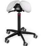 Salli SwingFit nyeregszék Kárpit színe: Bőr - fehér #00109, Szerkezet: fekete + standard bázis, Testmagasság: Magas (L) - 170 cm-től