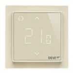 DEVI DEVIreg Smart érintőképernyős programozható termosztát, elefántcsont, ELKO kerettel (5610680142) (5610680142)