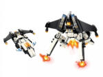 Qman építőkészlet Guardian of Star's Core 3102-5 Night katonai repülőgép "Mark" 2 az 1-ben 147 db (LEGO kompatibilis) (QM3102-5)