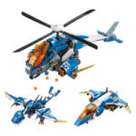 Qman építőkészlet Sky Overlord 42103 3 az 1-ben 604 db (LEGO kompatibilis) (QM42103)