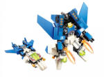 Qman építőkészlet Guardian of Star Core 3102-6 Warplane "Wind" 2 az 1-ben 153 db (LEGO kompatibilis) (QM3102-6)