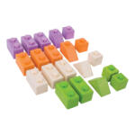 Bigjigs Toys fa kirakó kockák csatlakoztatható joints basic készlet 20 db-os (BB401)