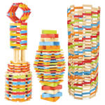 Jeujura fa építőkészlet Técap Color 500 db-os (J8339)
