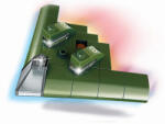 Qman építőkészlet QM-09 kétéltű páncélos 1803-4 bombázó elektromos sugár 38 db (LEGO kompatibilis) (QM1803-4)