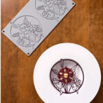 Pavoni Forma Silicon Gourmand Floral 14 15.3 H 2 cm, 2 cavitati (GG075S) Forma prajituri si ustensile pentru gatit