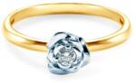 SAVICKI Inel de logodnă SAVICKI: aur bicolor, diamant - savicki - 4 592,00 RON