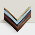 Keretshop 4, 5 cm Barna-fehér betétes 30*40 cm (KS122334)