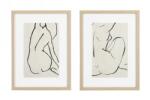Bizzotto Set 2 tablouri Refined 30x2x40 cm (x2) (0240751)