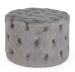 Bizzotto Taburet catiea gri Lorella 60x42 cm (0748181)