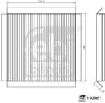 Febi Bilstein Filtru, aer habitaclu FEBI BILSTEIN 192861 (192861)