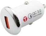 mobilNET Autós töltő 3A (18W) Quick Charge 3.0, fehér, Eco Pack (NAU-0026-USB-QC3.0)