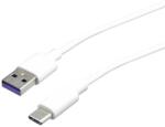 mobilNET Adatkábel USB typ C fehér, supercharger 5A, 1m (KAB-0122-USB-TYPEC)
